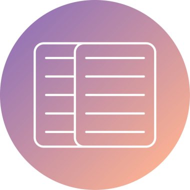 Kitap simgesinin vektör illüstrasyonu