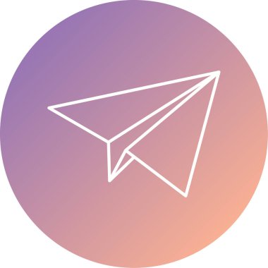 Tek bir çizgi simgesinin vektör illüstrasyonu