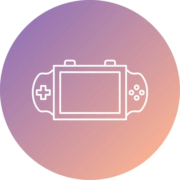 Vector Illustration Game Portable Device Icon — Image vectorielle