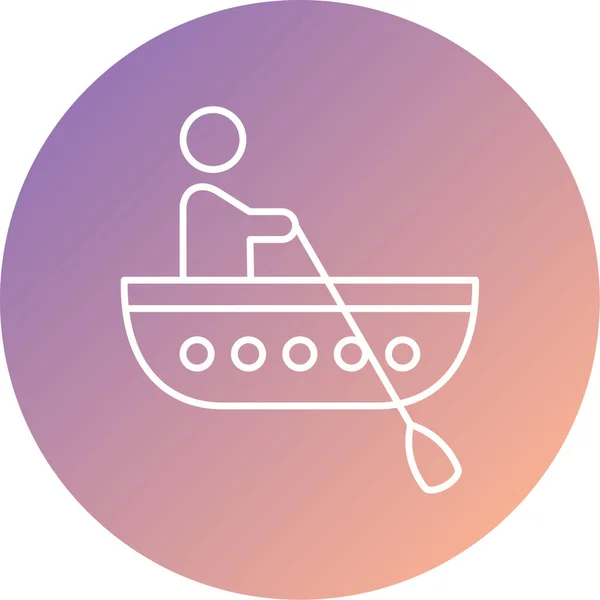 Illustration Single Ship Icon — Vettoriale Stock