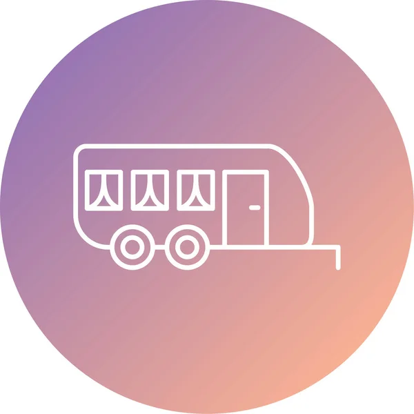 Unique Bus Vector Icon — ストックベクタ