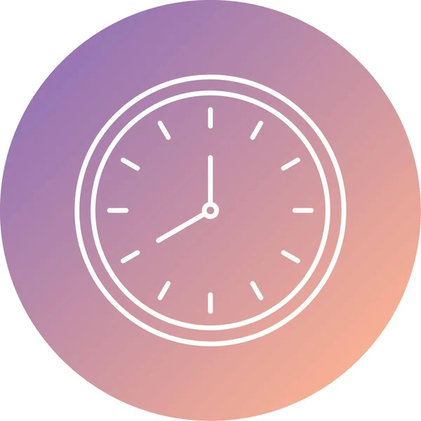 Ist Uhr Web Symbol Einfache Illustration — Stockvektor