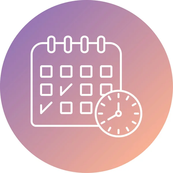 Kalender Vektor Icon Design — Stockvektor