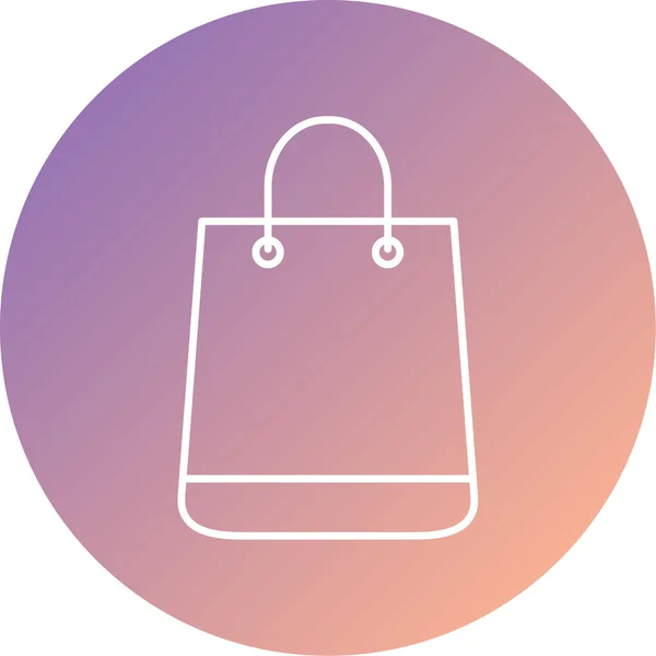 Vector Illustration Beautiful Bag Icon — Image vectorielle