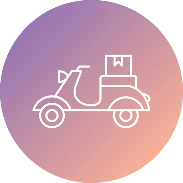 Fast Delivery Scooter Icon — стоковый вектор