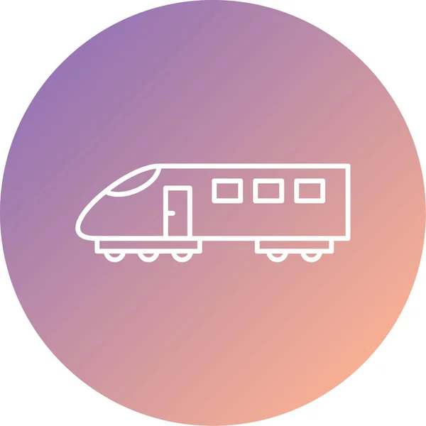 Train Station Icon Vector Illustration — Vector de stock