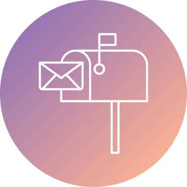 Posta simgesinin vektör illüstrasyonu