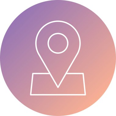 GPS, konum kodu simgesi. vektör illüstrasyonu