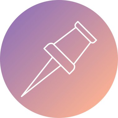 pin simgesi vektör illüstrasyonu