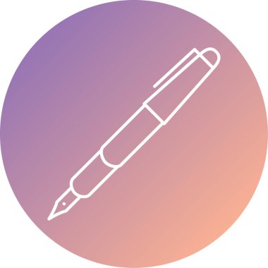 Kalem. Web simgesi basit illüstrasyon