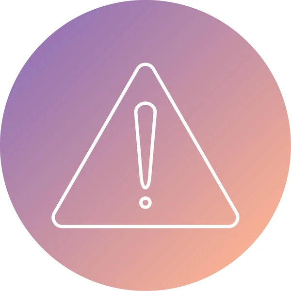 Vector Warning Sign Icon Illustration — Image vectorielle