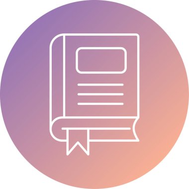 Kitap. Web simgesi basit illüstrasyon