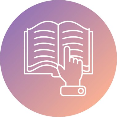 Kitap. Web simgesi basit illüstrasyon