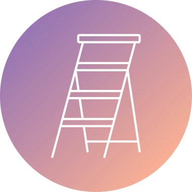 Merdiven modern simgesinin vektör çizimi