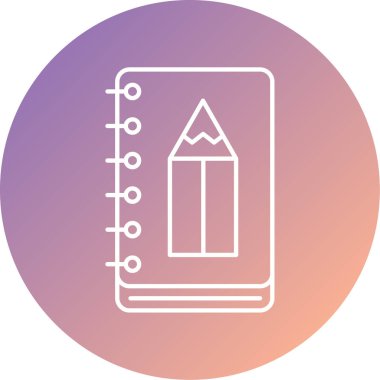 Moda biçimi izole edilmiş arkaplanda kalem simgesi