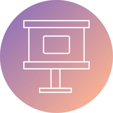 vektör lcd simgesi illüstrasyonu