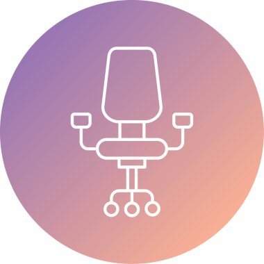 ofis koltuğu vektör simgesi modern basit tasarım