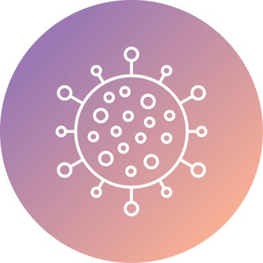 bakteri simgesi vektör illüstrasyonu