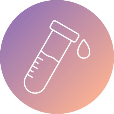 test tübü vektör düz simgesi