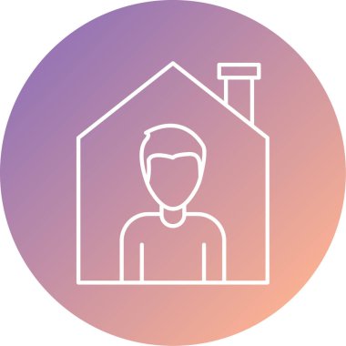 vektör evi simgesi simgesi