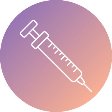 Şırınga. Web simgesi basit illüstrasyon