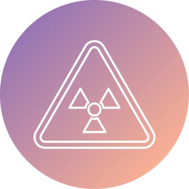 Bir nükleer simgenin vektör illüstrasyonu