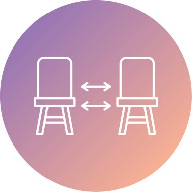 sunum vektörü ince çizgi simgeleri