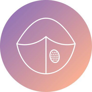 maske illüstrasyonu, web simgesi vektörü