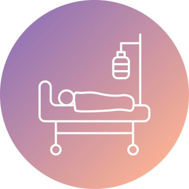 Hastane. Web simgesi basit illüstrasyon