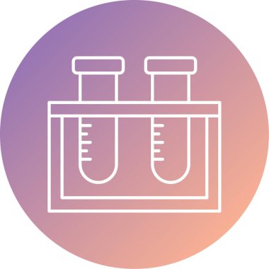 test tüp vektör simgesi