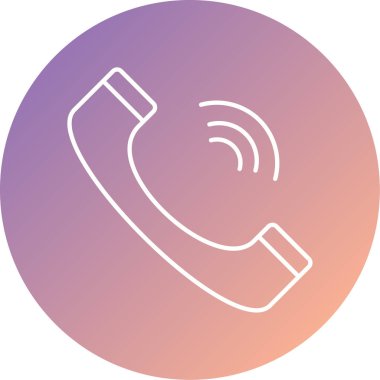 - Telefon. Web simgesi basit illüstrasyon