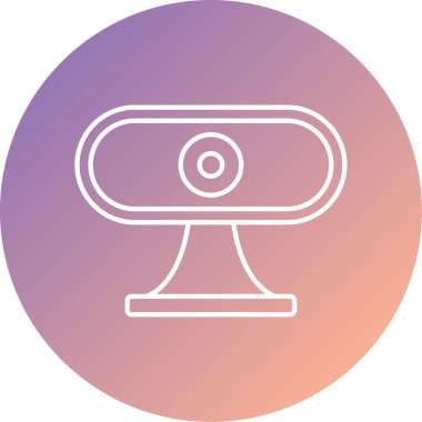 Web çizgisi ikon vektör illüstrasyonu