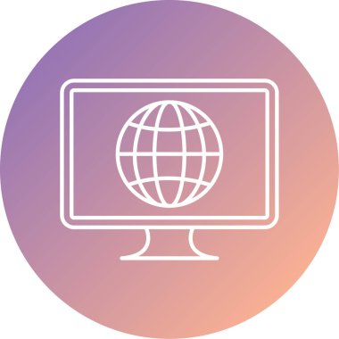 vektör küresel ağ simgesi