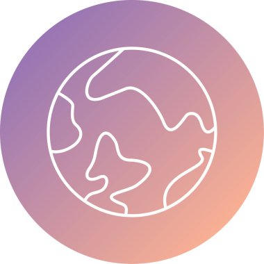 Toprak. Web simgesi basit illüstrasyon