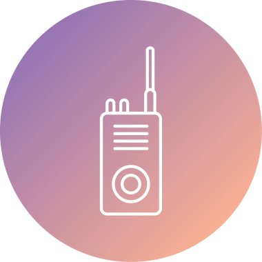 Radyo simgesinin vektör illüstrasyonu