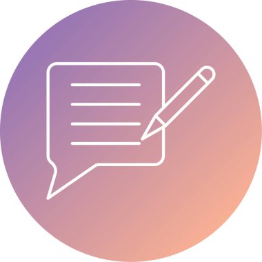 Konuşma baloncuğunun vektör çizimi