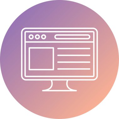 Tarayıcı penceresi. Basit tasarım