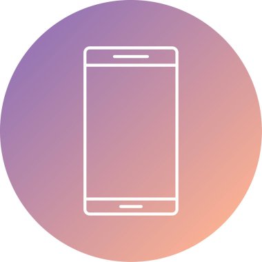 Cep telefonu simgesi, vektör illüstrasyonu