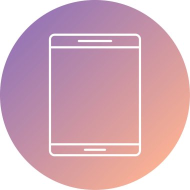 Cep telefonu. Web simgesi basit illüstrasyon