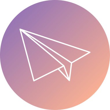 düzlem ikonu vektör illüstrasyonu