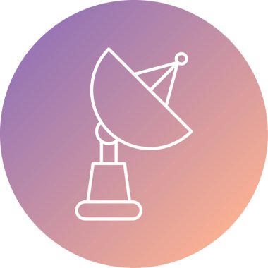 Uydu anteninin vektör çizimi