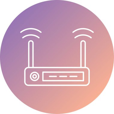 Yönlendirici. Web simgesi basit illüstrasyon