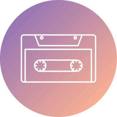 kaset teyp vektör illüstrasyonu