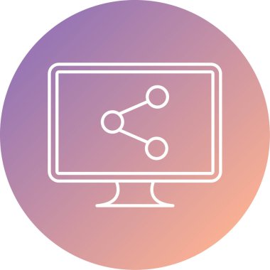 şebeke. Web simgesi basit illüstrasyon