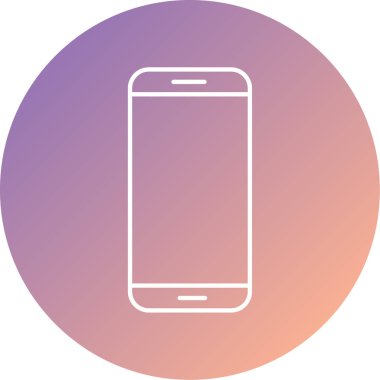 Cep telefonu simgesi, vektör illüstrasyonu