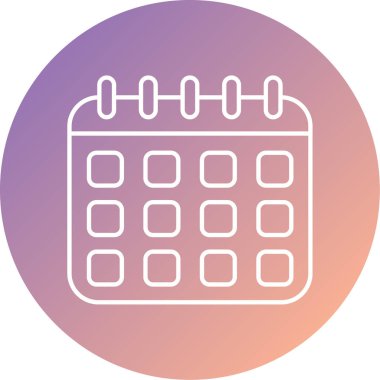 Takvim simgesi vektör illüstrasyonu