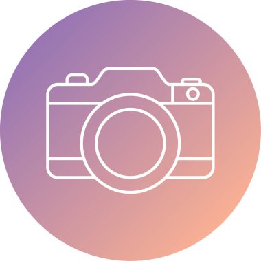 fotoğraf makinesi simgesi, vektör illüstrasyonu