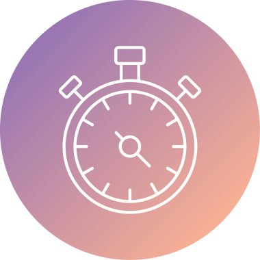 Eşsiz kronometre vektör düz simgesi