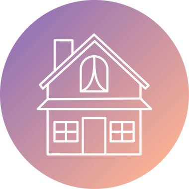 Modern ev simgesinin vektör illüstrasyonu