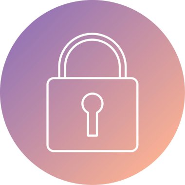 ikon vektör illüstrasyonunu kilitle